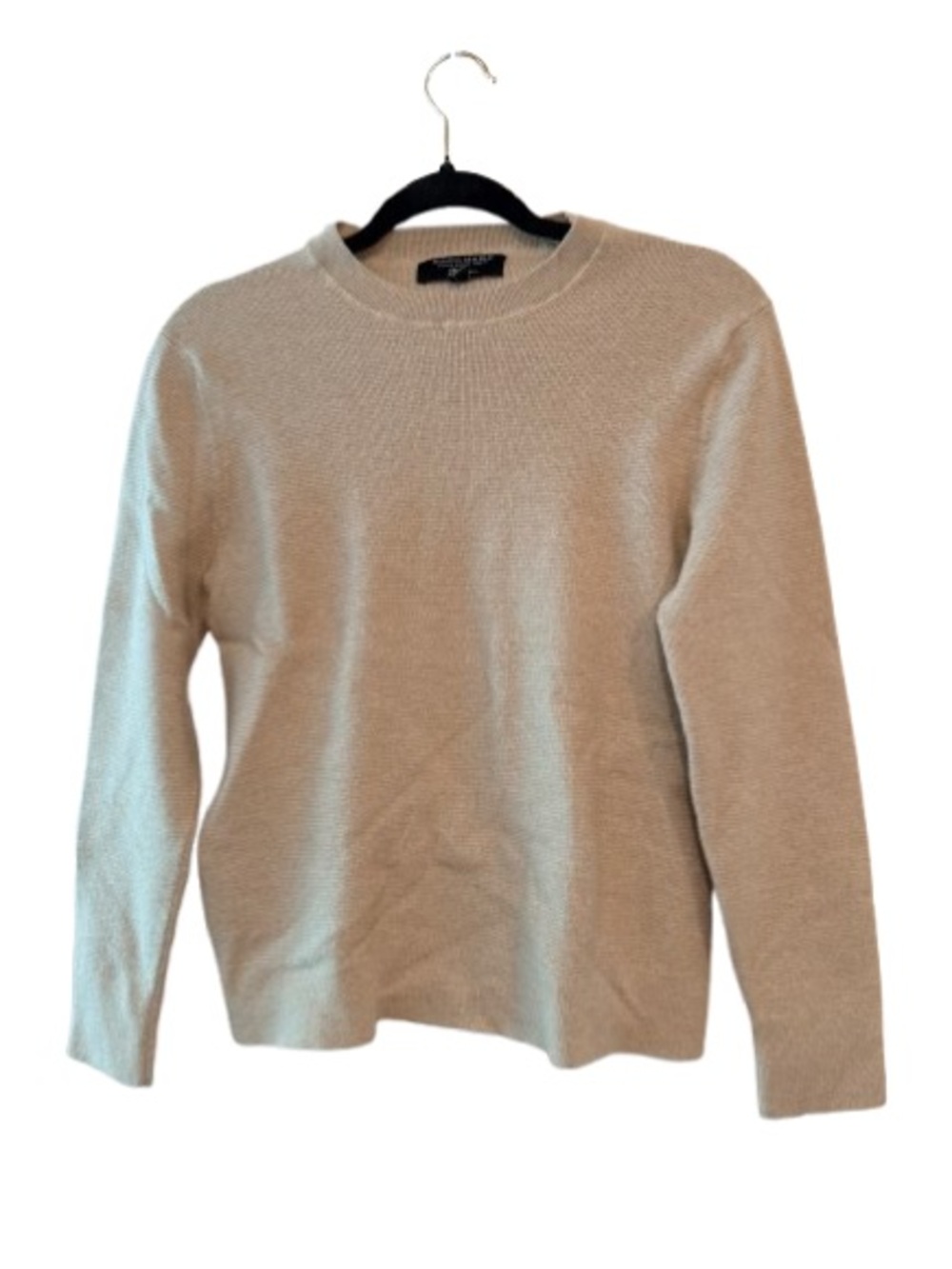 Banana Republic Merino Wool Neutral Beige Crewneck Sweater
